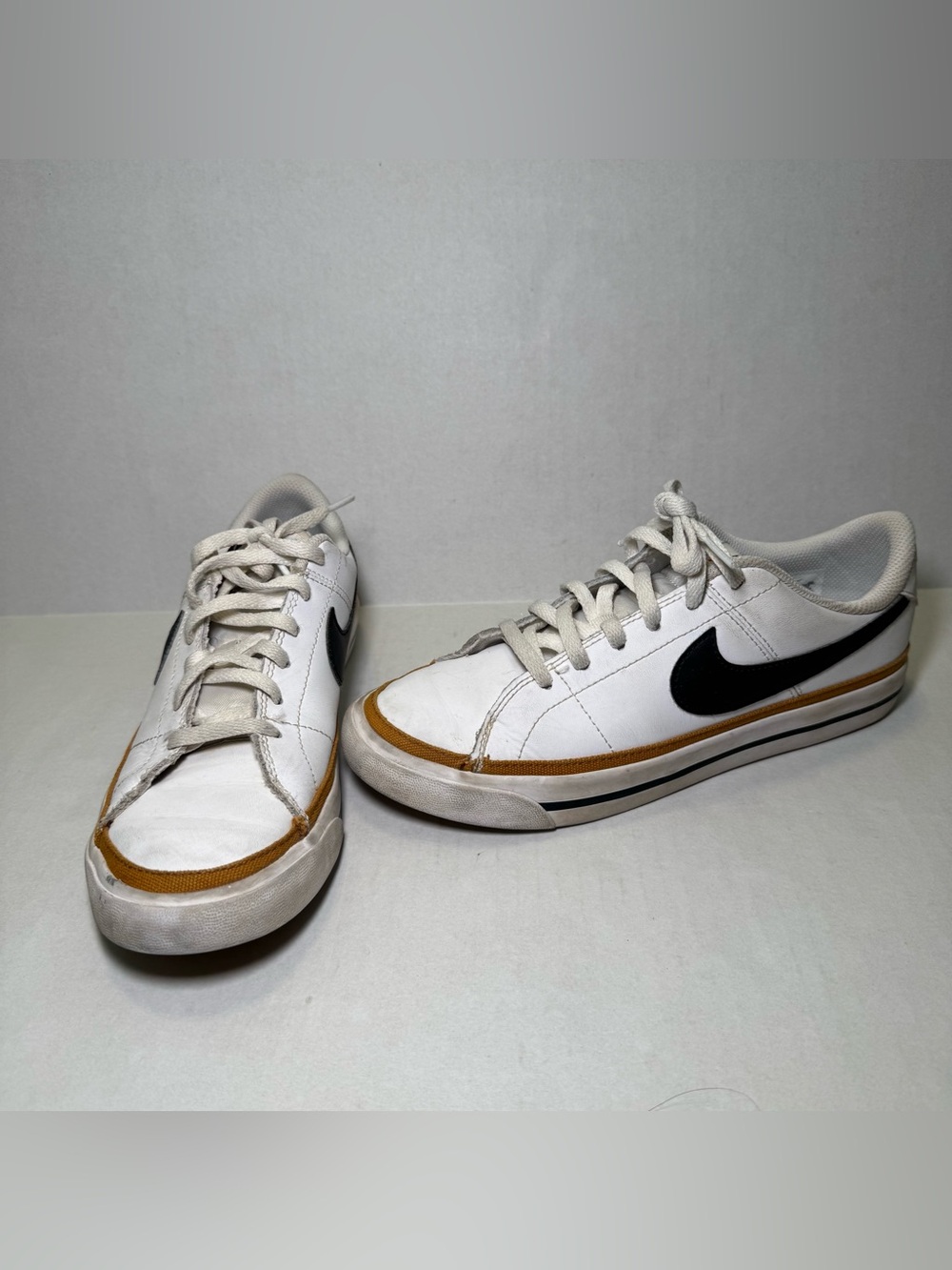 Nike Court Legacy White Black Desert Ochre Sneakers 5.5Y / Women’s 7